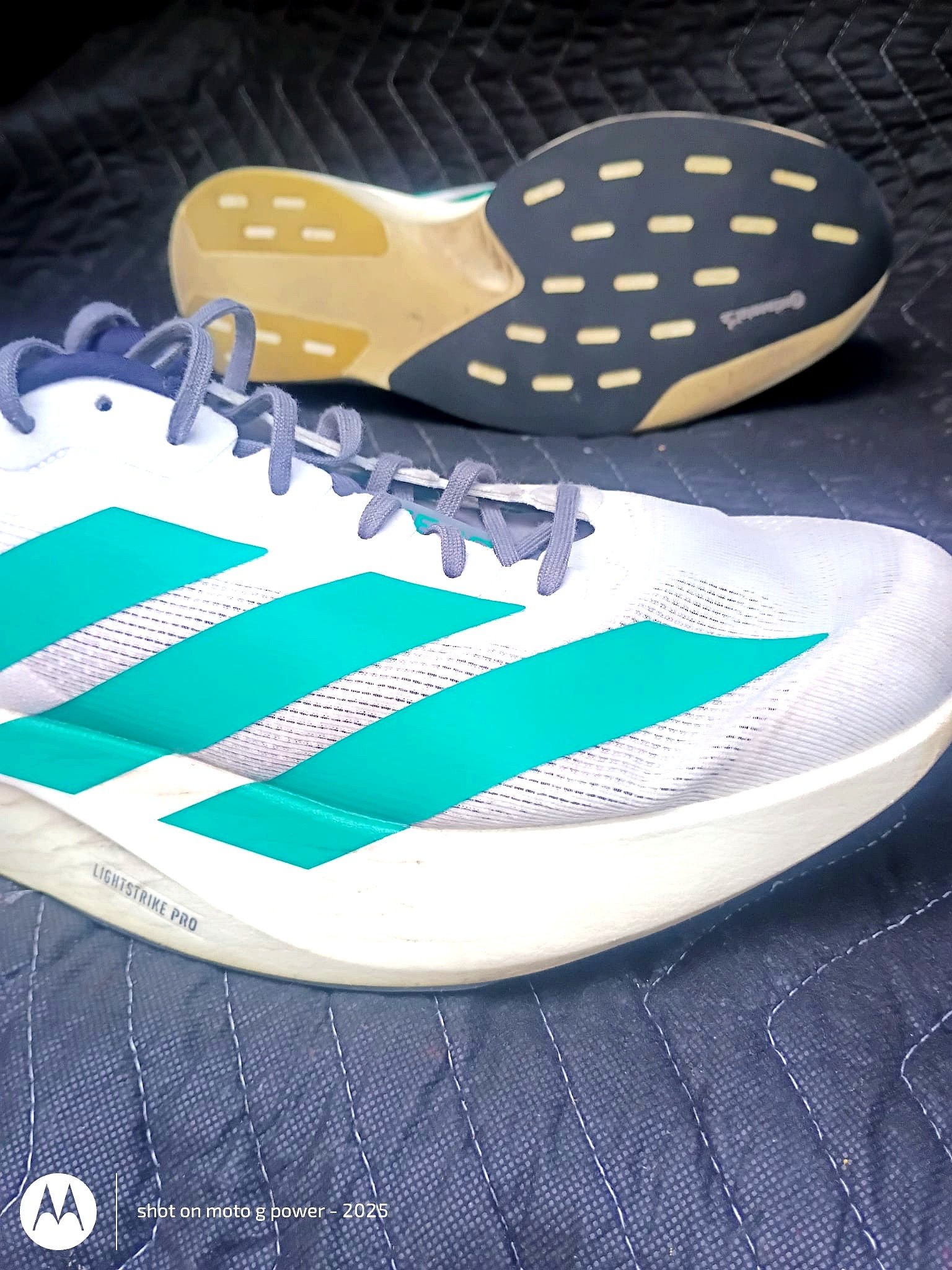 Adidas Adizero SL2 Lightstrike Pro White Teal Men's Running Shoes - Imagen 8