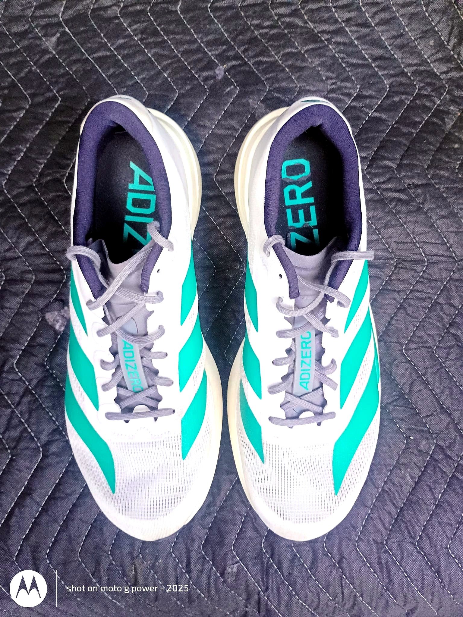 Adidas Adizero SL2 Lightstrike Pro White Teal Men's Running Shoes - Imagen 2