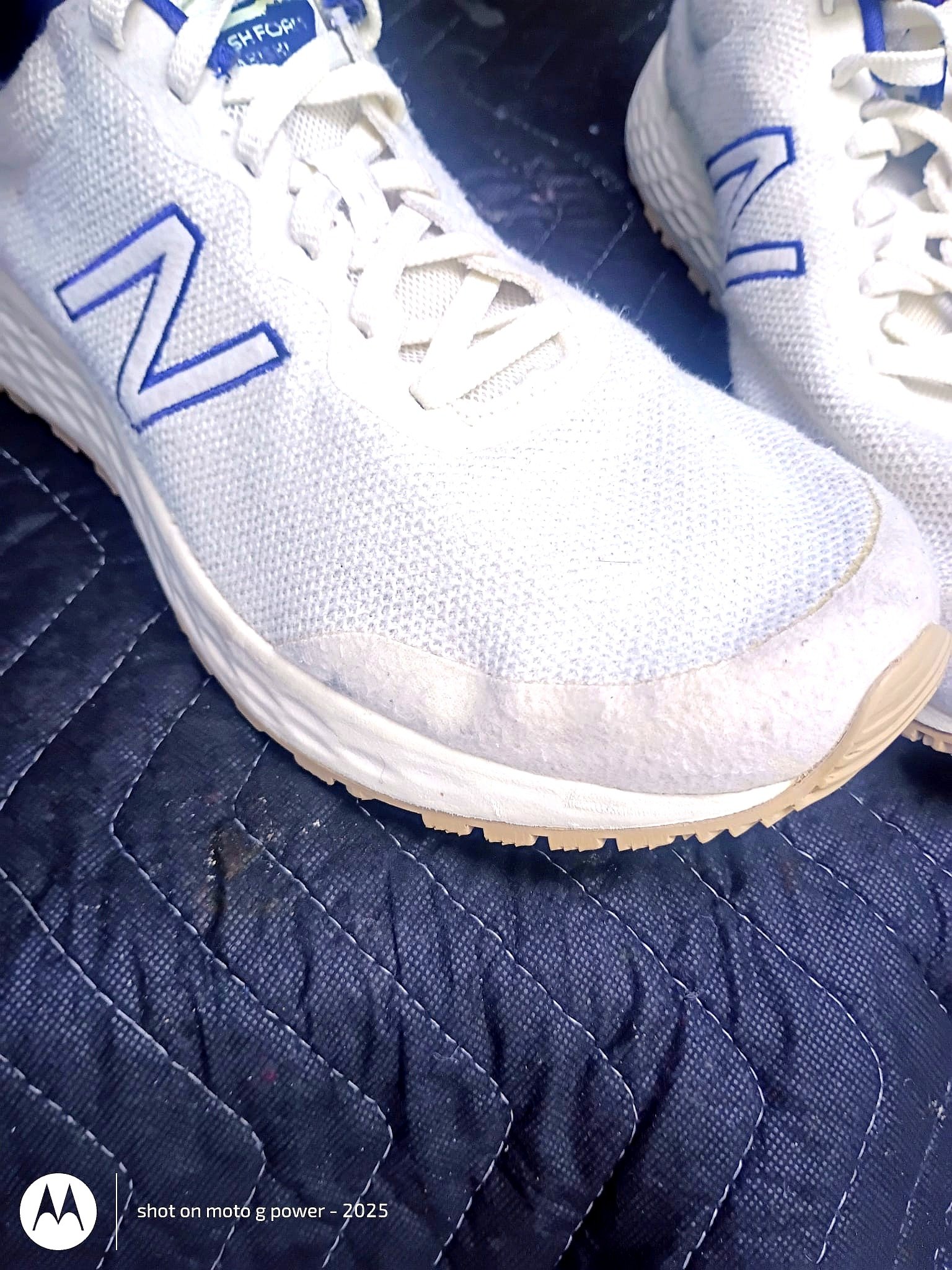 New Balance Fresh Foam Arishi White Blue Men's Running Shoes - Imagen 5