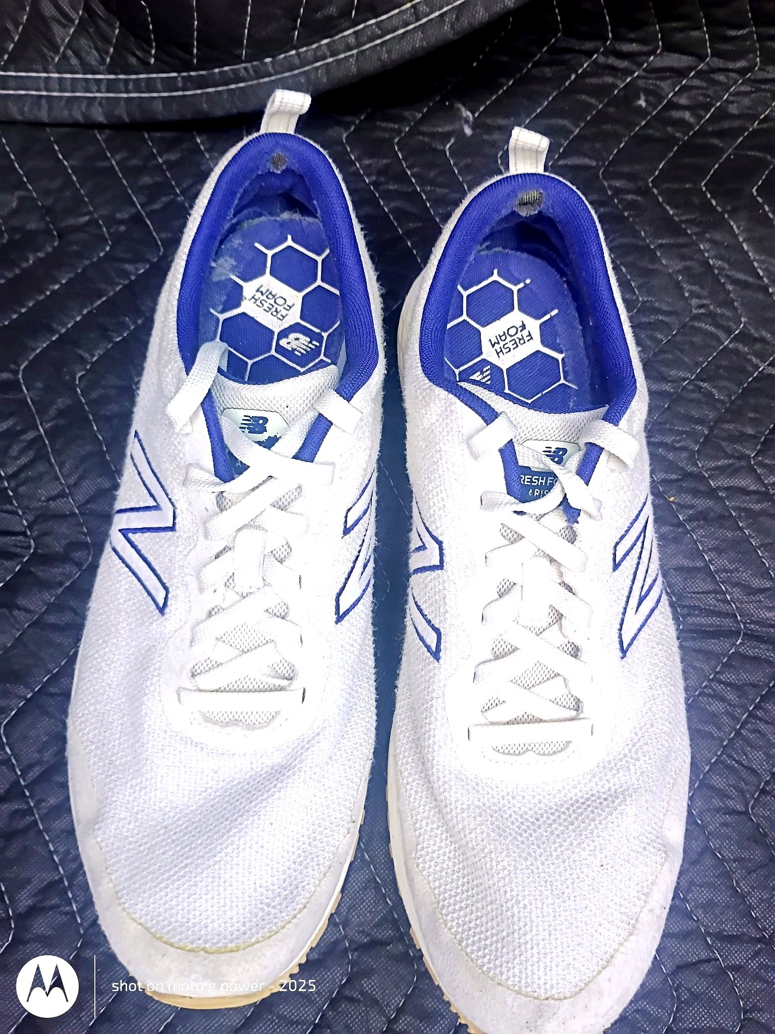 New Balance Fresh Foam Arishi White Blue Men's Running Shoes - Imagen 3