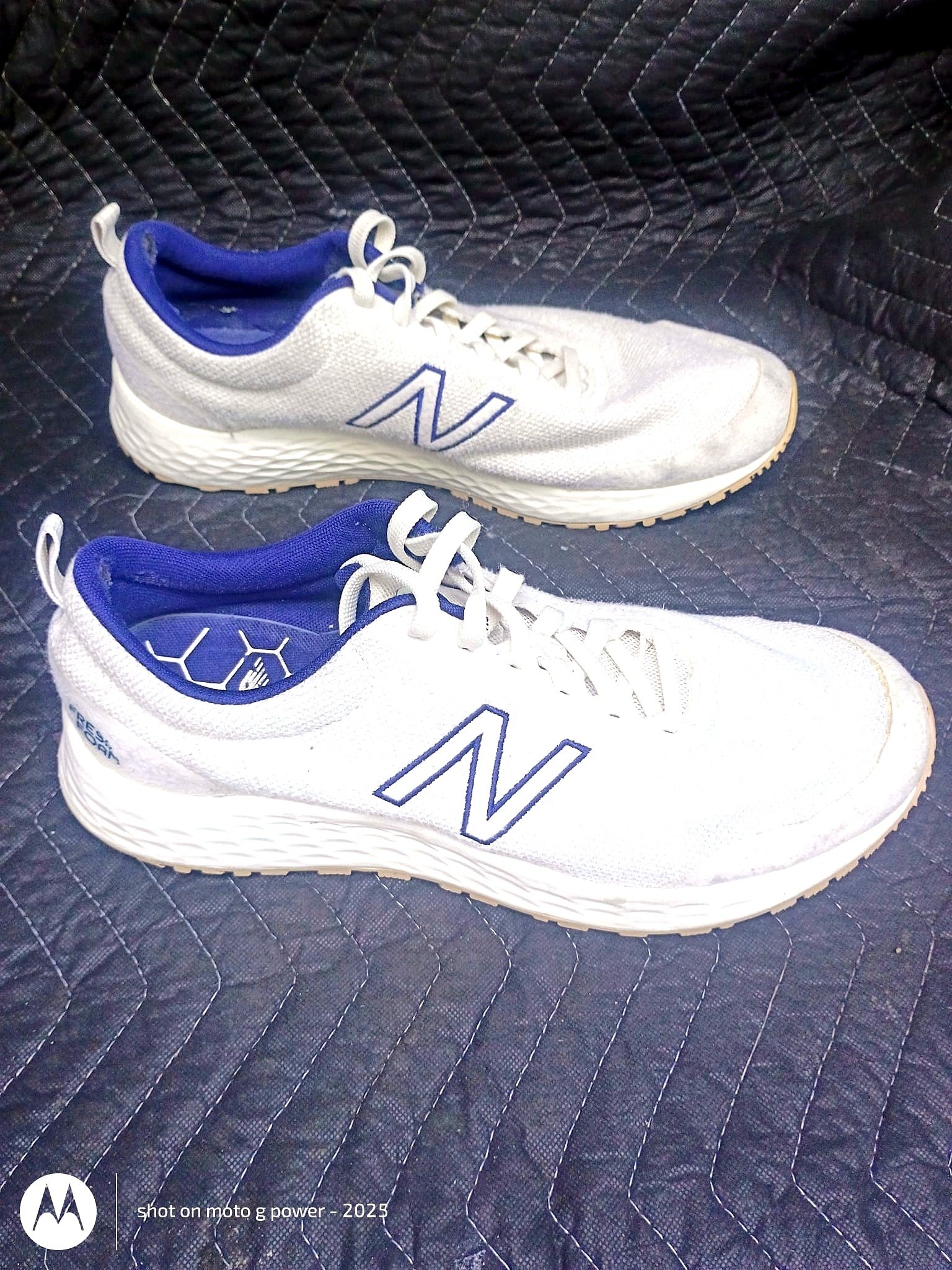 New Balance Fresh Foam Arishi White Blue Men's Running Shoes - Imagen 2